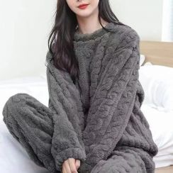 5 Set Coral Fleece Homewear New Casual Warm Sets